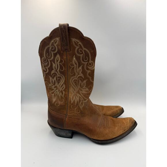 Ariat‎ Brown Leather Heritage Western Boot J Toe 6.5 - Picture 4 of 9
